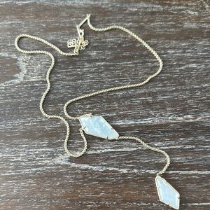 Kendra Scott Lilith Y Mother Of Pearl Elegant Gold Necklace